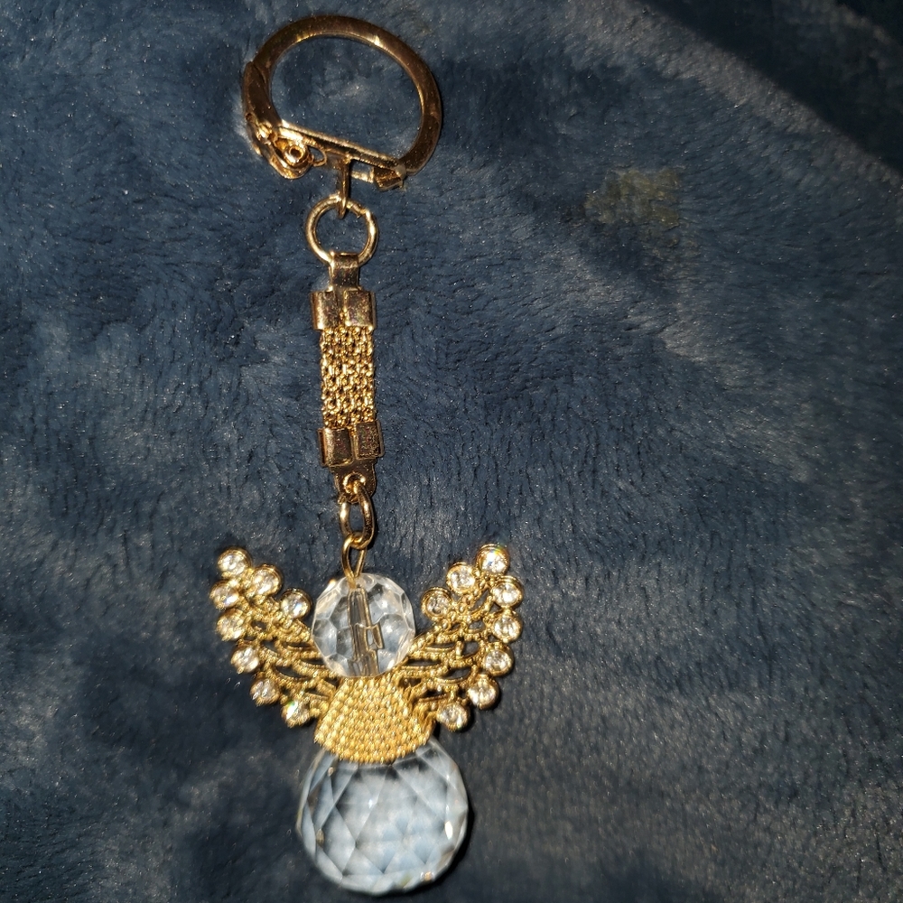 angel cristal key chain
